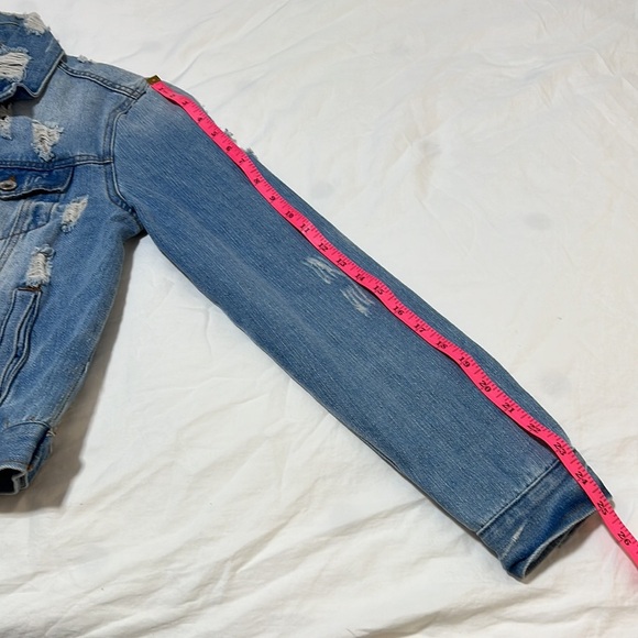 Ci Sono Distressed Denim Jacket - Picture 8 of 13